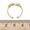 Brass Micro Pave Cubic Zirconia Cuff Rings RJEW-H256-03G-5