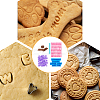 4 Sets 4 Styles Letter PP Plastic Cookie Stamp Sets with Plastic Molds DIY-FH0007-65-7