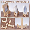 3 Sets 3 Styles Wood Display Stands ODIS-GA0001-63-4