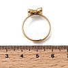 304 Stainless Steel Cubic Zirconia Finger Rings RJEW-C169-01G-03-5