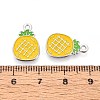 Fruit Alloy Enamel Charms PALLOY-S058-01P-19-3