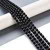 Natural Black Onyx(Dyed & Heated) Beads Strands G-NH0011-I05-01-2