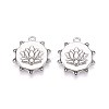 304 Stainless Steel Rhinestone Pendants STAS-N109-254P-1