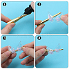 60Pcs 6 Colors Wing PVC Sequin Plastic Cabochons FIND-GF0005-42-5