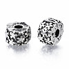 Alloy European Style Clasps PDLC-R001-02AS-2
