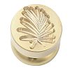 Golden Tone Round Wax Seal Brass Stamp Heads LS-AJEW-M040-01G-O-2