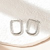 Brass Huggie Hoop Earrings LS-EJEW-P189-01P-3