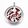 316 Surgical Stainless Steel Diffuser Locket Pendants STAS-H404-42G-1