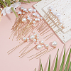 2 Sets 2 Styles Iron Hair Forks for Women OHAR-ME0001-03-5