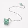 Chakra Natural Green Aventurine Dowsing Pendulums G-F516-01F-1