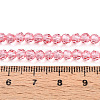 Baking Paint Transparent Glass Beads Strands LS-DGLA-A035-T4mm-D01-4