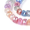 Anti-Tarnish Electroplate Glass Imitation Jade Beads Strands EGLA-T029-6mm-13M-3