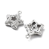 Rack Plating Brass Micro Pave Cubic Zirconia Pendants KK-K333-88P-2