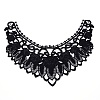 Milk Silk Embroidered Floral Lace Collar LS-DIY-WH0260-07B-2