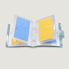 2Pcs PVC Mini Photocard Holder Book AJEW-SP0002-20B-02-7