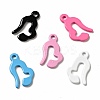 Spray Painted 201 Stainless Steel Charms STAS-G304-27-1