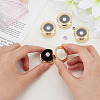 4Pcs Round Alloy Loose Diamond Storage Boxes CON-BC0008-09-3