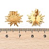 Ion Plating(IP) 304 Stainless Steel Sun Stud Earrings for Women EJEW-F300-10G-2