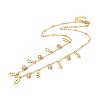 PVD Vacuum Plating 304 Stainless Steel Stud Earring and Pendant Necklace Set SJEW-C002-01A-G-2
