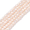 Electroplate Glass Beads Strands EGLA-A044-P3mm-B05-1