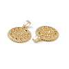 Brass Micro Pave Cubic Zirconia Pendants KK-E068-VC060-3