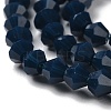 Opaque Solid Color Imitation Jade Glass Beads Strands GLAA-F029-P4mm-09-3