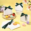 White Cardboard Paper Wedding Candy Boxes with Ribbon CON-FZC0002-002B-6
