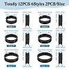 12Pcs 6 Size 201 Stainless Steel Grooved Finger Ring Settings RJEW-TA0001-05EB-2