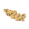 Mother's Day PVD Vacuum Plating 304 Stainless Steel  Beads LS-STAS-C035-01G-3
