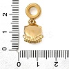 304 Stainless Steel Cat Eye European Dangle Charms STAS-D153-20B-G-3