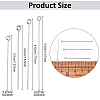 300Pcs 304 Stainless Steel Eye Pins STAS-YW0003-12A-3