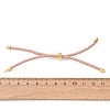 Adjustable Round Braided Microfiber Leather Cord Bracelet Making KK-CBAC260-01G-3