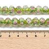 Handmade Foil Lampwork Beads Strands FOIL-S136-001H-4