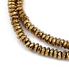 Electroplated Synthetic Non-magnetic Hematite Beads Strands G-H072-G01-01-3