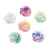 Two Tone Opaque Resin & Glitter Powder Cabochons RE-CBA7537-03-2