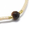 Adjustable Natural Tiger Eye Braided Bead Bracelets BJEW-F391-A09-3