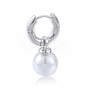 ABS Plastic Pearl Dangle Hoop Earrings X-EJEW-N011-106P-3