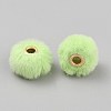 Imitation Mink Fur European Beads FIND-WH0148-423P-2