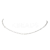 Natural Pearl Rice & 304 Stainless Steel Satellite Chain Paperclip Chain Necklaces for Women NJEW-JN05823-01-2