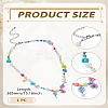 1Pc Glass Seed & Acrylic & Plastic Imitation Pearl Beaded Necklaces NJEW-LP0007-25-2