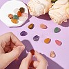 16Pcs 8 Styles Natural Agate & Amethyst & Topaz Jade & Green Aventurine & Red Agate & Tiger Eye & White Agate G-CJ0001-80-5