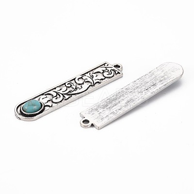 Tibetan Style Alloy Big Pendants PALLOY-S120-295AS-RS-1