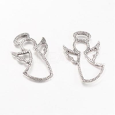 Tibetan Style Alloy Pendants TIBEP-Q063-13AS-RS-1