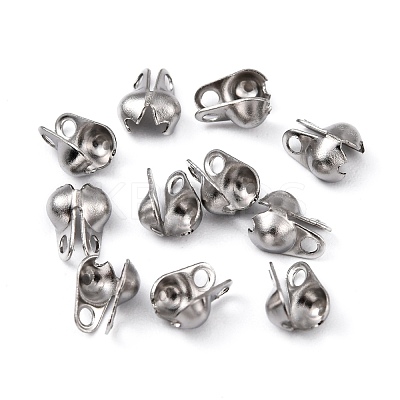 Tarnish Resistant 304 Stainless Steel Bead Tips X-STAS-R063-21-1