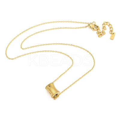 Ion Plating(IP) 304 Stainless Steel Pendants Necklace for Women NJEW-A027-05G-1