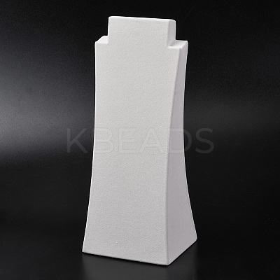 Human Body Shaped Velvet Jewelry Necklace Display Stands NDIS-H042-02B-1-1
