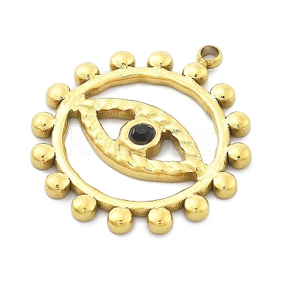Ion Plating(IP) 304 Stainless Steel Rhinestone Pendants STAS-U034-03G-1