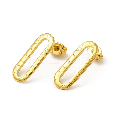 Ion Plating(IP) 304 Stainless Steel Stud Earrings for Women EJEW-I281-23G-1