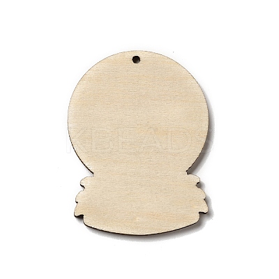 Single Face Printed Wood Big Pendants LS-WOOD-H102-02D-1