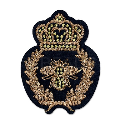 Computerized Embroidery Polyester Iron on/Sew on Patches PATC-WH0003-48A-1